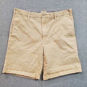 Orvis Angler Chino Shorts Khaki 8" Inseam Mens Size 36 Stretch‎